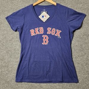 Fanatics Blue Red Sox‎ Women's Short Sleeve Tee